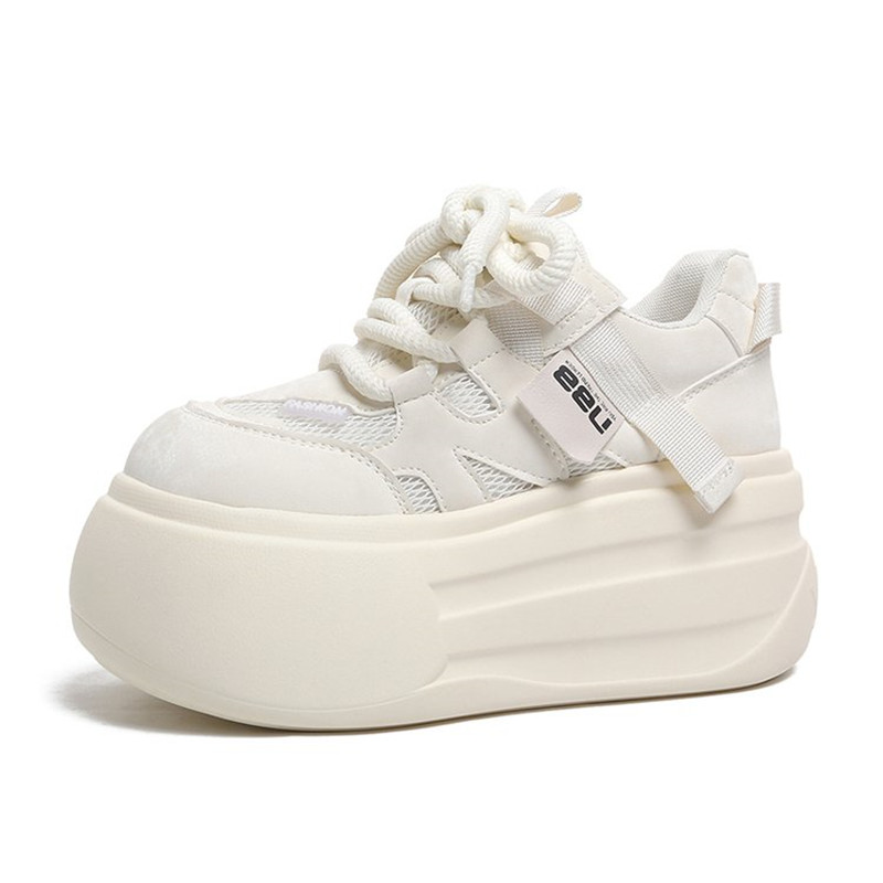 Women Shoes Tennis - 2026 女性スニーカー白テニス女性の靴春夏女性行靴プラットフォームフラットカジュアルレディース加硫靴レースアップ