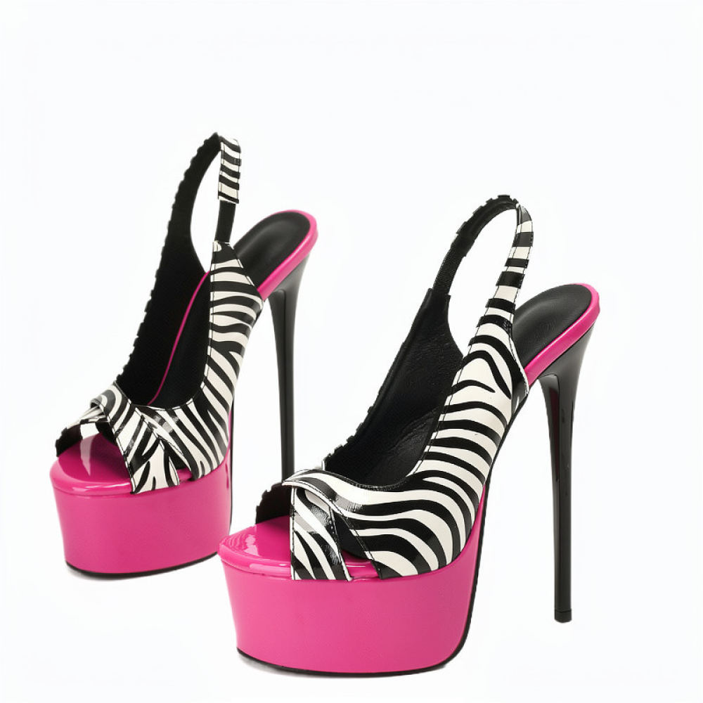 Women'S Shoes Quality - レディースファッションサンダル、16cmの超ハイヒール、特許レザー素材、オープントゥ、イブニングドレスに合う、快適な履き心地、プラスサイズ42。