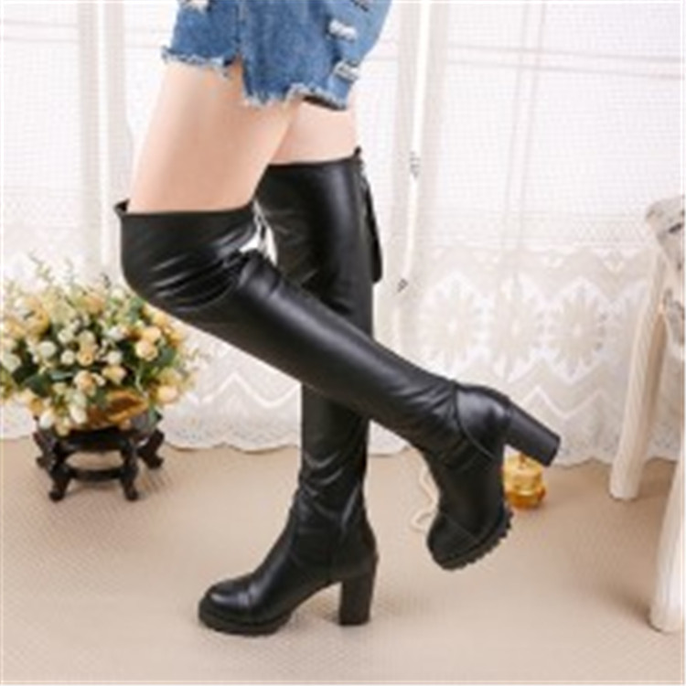 レディースブーツ 2025 冬 ロング丈 伸縮性 レザー ニ - Sock Boot Women のレビューと価格