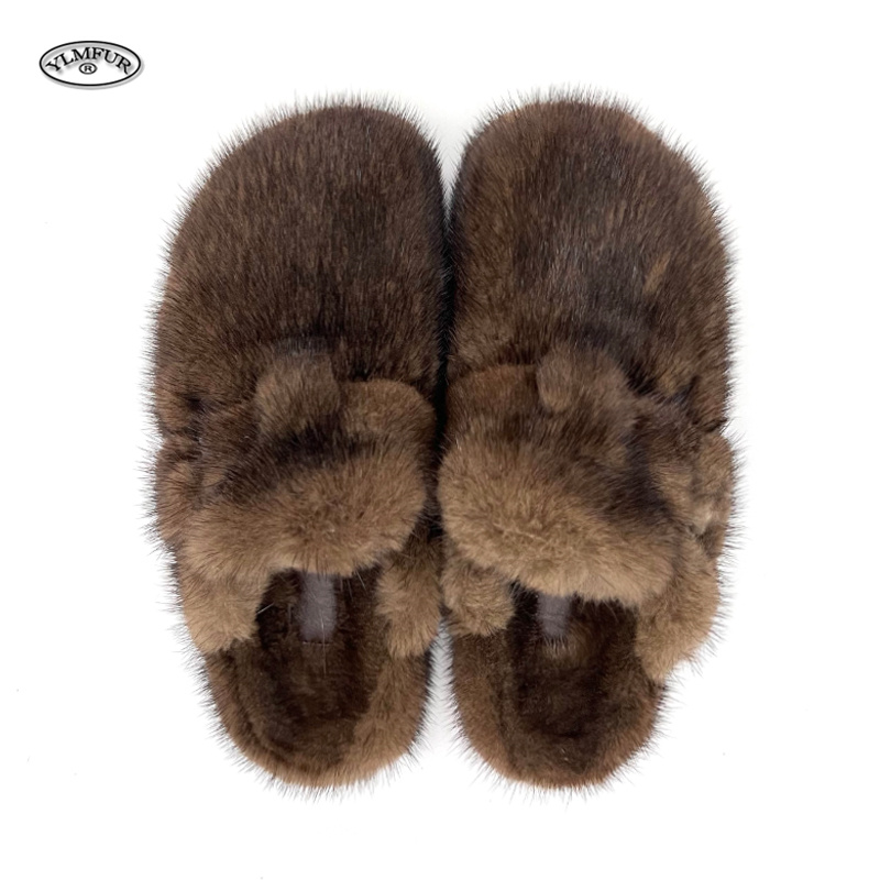 冬の女性のスリッパ Comwarm ファッションミンクファー - Women'S Shoes Clogs のレビューと価格