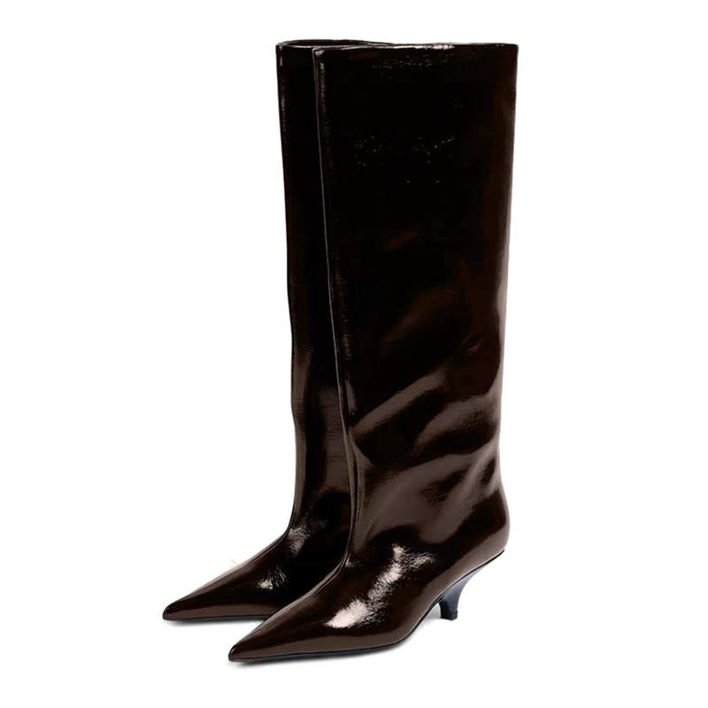 ストリートスタイルの新しい冬のファッション、女性用ニーハイブ - Knee High Boots Women のレビューと価格