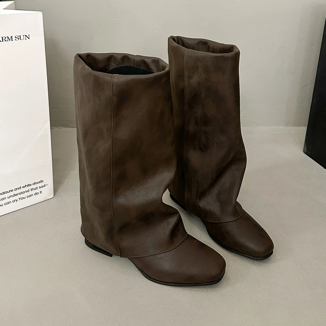 2026年秋冬新作、女性用ニーハイブーツ。丸い靴先、ハイヒー - Knee High Boots Women のレビューと価格
